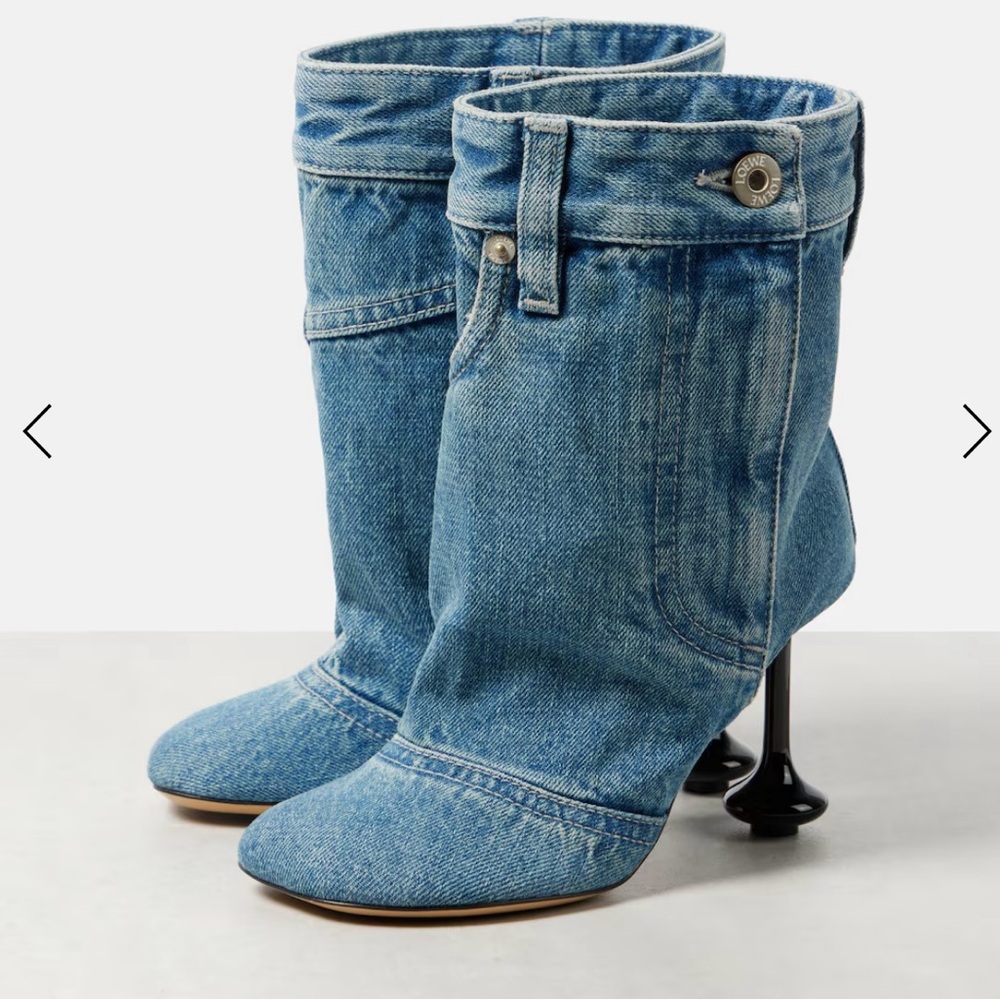 AUTHENTIC Loewe Toy Panta denim boots